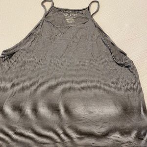 American Eagle Cropped Striped Tank
